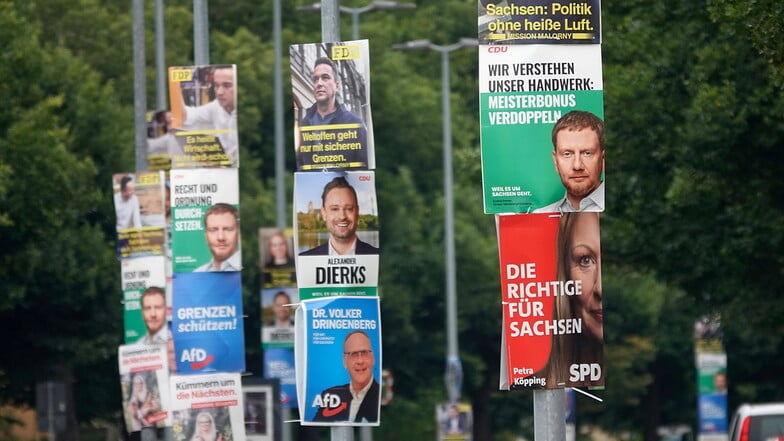 In den Umfragen kratzen Grüne und Linke weiterhin an der wichtigen Fünf-Prozent-Hürde. In Leipzig wollen beide Parteien Direktmandate holen.