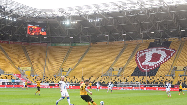 Die Zuschauer fehlen heute beim Zweitligaspiel zwischen Dynamo und dem KSC.