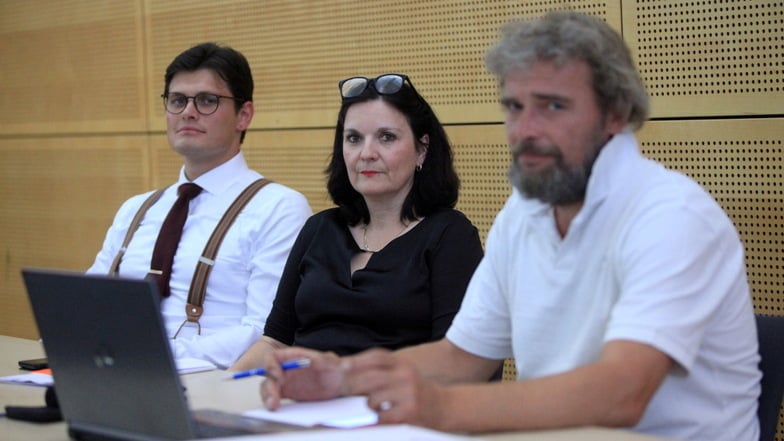 In der ersten Sitzung für die AfD in den Stadtrat nachgerückt: Dolph Haupt, Katrin Lang und Oliver Schulz (v.l.).