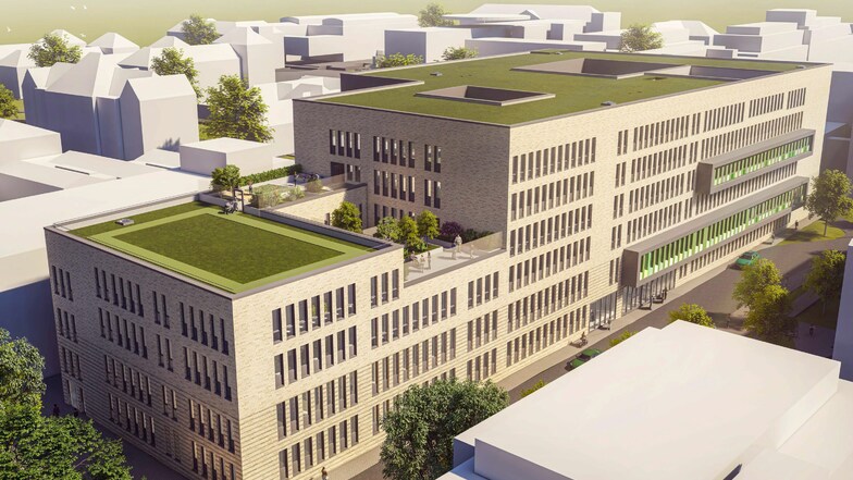Am Dresdner Universitätsklinikum investiert Sachsen knapp 100 Millionen Euro in einen Neubau für mehrere medizinische Zentren.