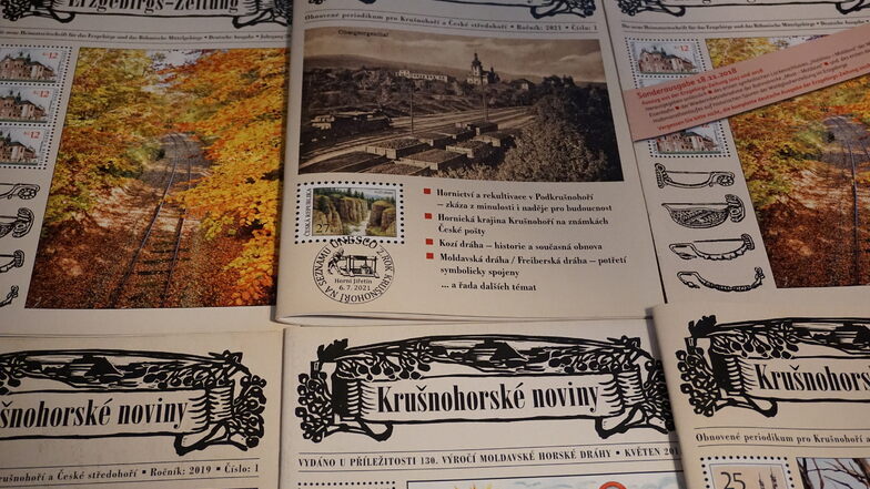 Ein- bis zweimal im Jahr erscheint die neue Erzgebirgs-Zeitung – und das auf Tschechisch und Deutsch.