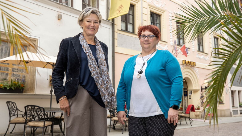 Zwei Frauen, eine Idee: Sandra Wels (r.) und Bärbel Falke laden am 18. Mai zum ersten Pirnaer Frauentreff ein.