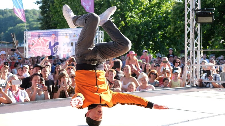 Dienstältester Breakdancer Deutschlands: Heiko "Hahny" Hahnewald aus Meißen.