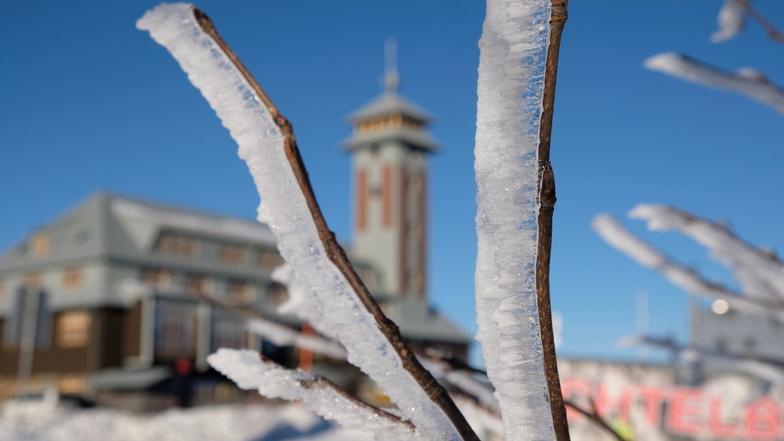 Wetterdienst warnt vor starkem Schneefall im Erzgebirge