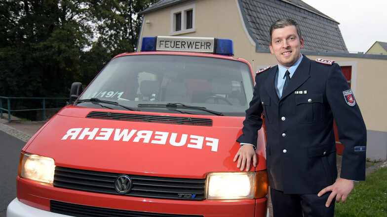 Robert Prosch ist seit knapp drei Jahren Ortswehrleiter in Gersdorf.