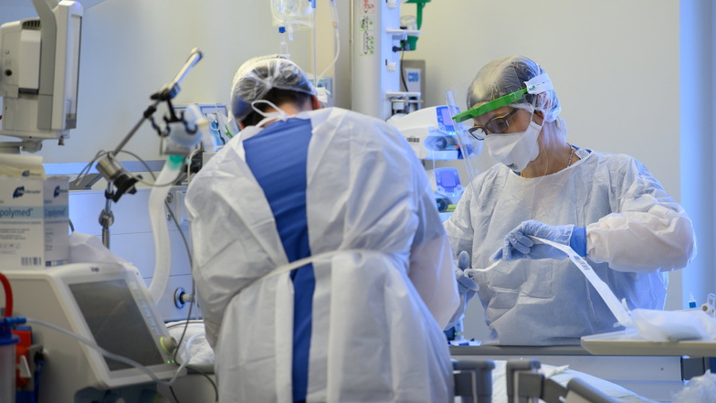 Auf der Intensivstation werden im Landkreis Meißen derzeit drei Corona-Patienten behandelt.