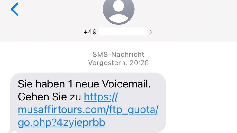 Neue Betrugsmasche: Voicemail per SMS