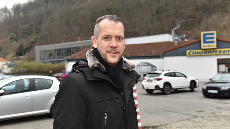Für den seit Anfang Dezember amtierenden Glashütter Bürgermeister Sven Gleißberg ist der Erhalt des Lebensmittelmarktes eine der größten Aufgaben.
