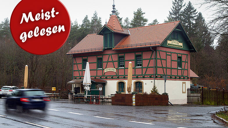 Die Gaststätte „Einkehr an der Heidemühle“ an der Radeberger Landstraße hat geschlossen. Jetzt steht sie zum Verkauf.