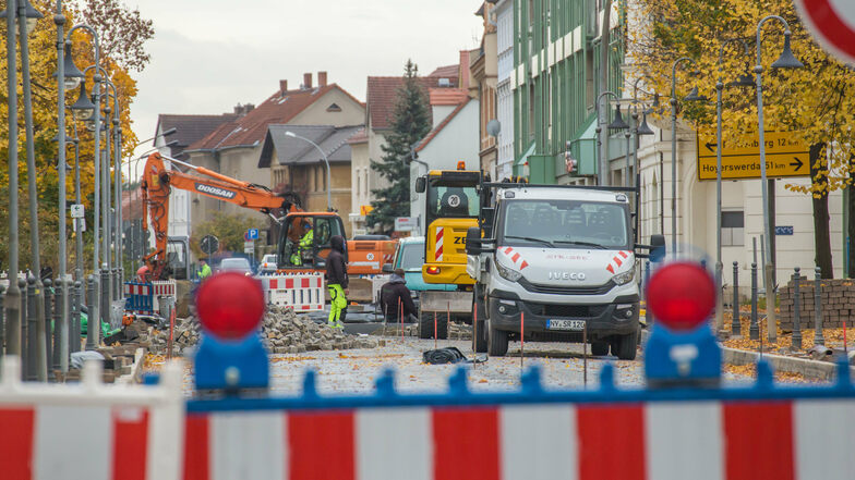Fortschritt an der Baustelle am Zinzendorfplatz. Foto: André Schulze