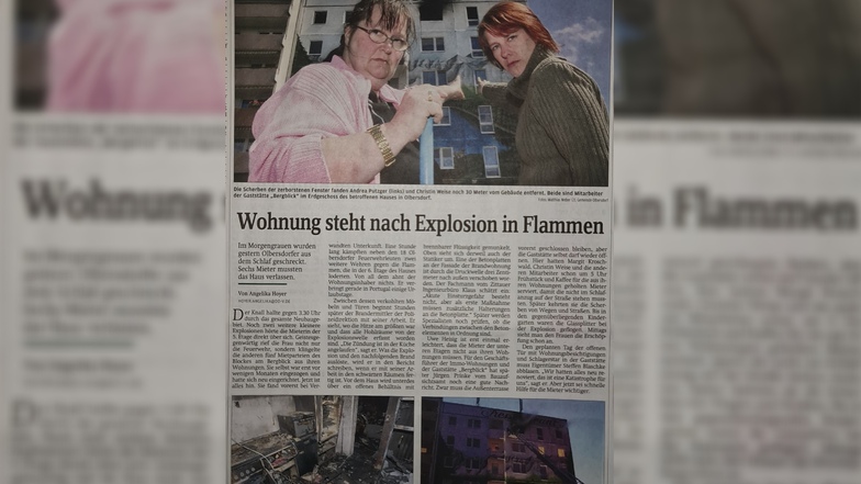 So berichtete die SZ vor zwölf Jahren über die Explosion in Olbersdorf.