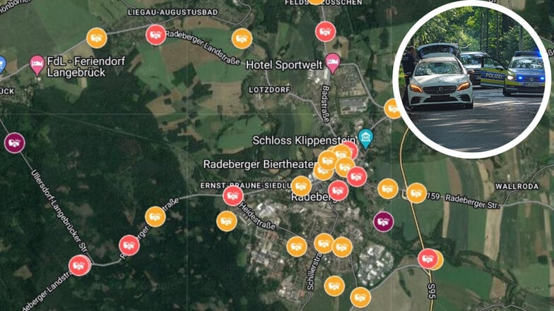 Interaktive Karte zeigt: Auf diesen Straßen kracht es in Radeberg am häufigsten