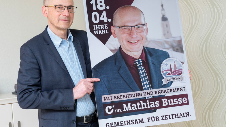 Die Wahlplakate sind fertig und sollen in nächster Zeit aufgehängt werden. Das Zeithainer Logo (rechts auf dem Plakat) hat Mathias Busse selbst entworfen.