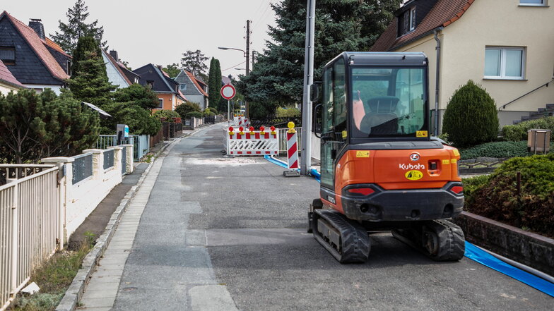 Riesa: Leitungsarbeiten in der Luxemburgstraße gestartet