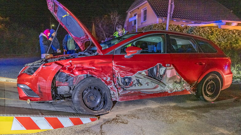 Lungkwitz: Audi stößt gegen Seat - Fahrer war betrunken