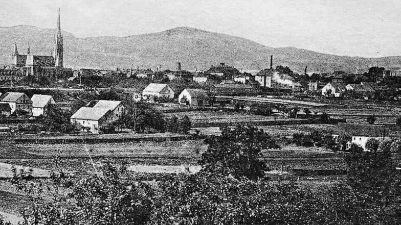 Wie sich das Zittauer Straßennetz durch Gärtnersiedlungen ausdehnte, verdeutlicht dieses Foto. Es zeigt Gärtnerhäuser nördlich der Görlitzer Bahn auf einer Ansichtskarte um 1900.