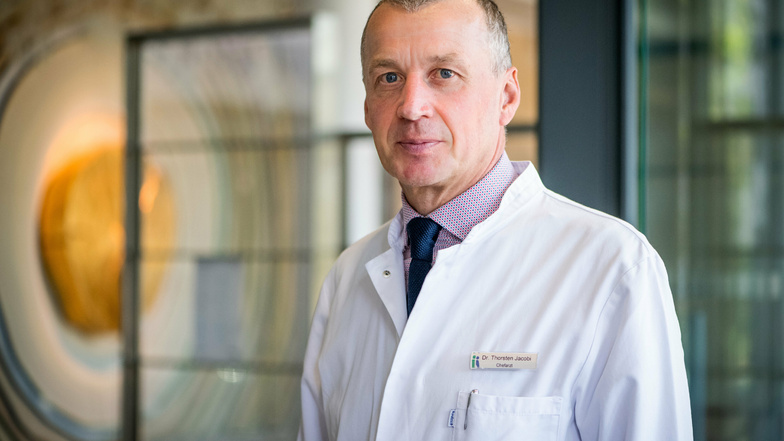 Der Proktologe Dr. Thorsten Jacobi ist seit 17 Jahren Chefarzt am Diakonissenkrankenhaus.