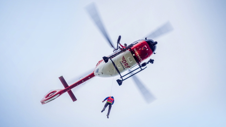 Der in Bautzen stationierte Hubschrauber der DRF Luftrettung war im vergangenen Jahr 1.660-mal im Einsatz.