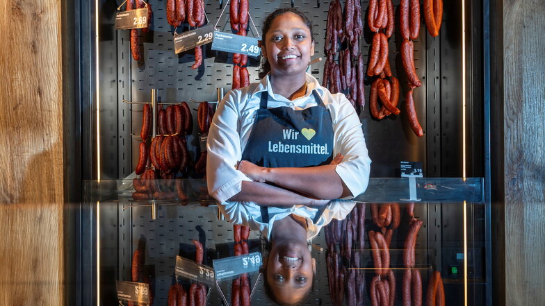 Hashini Warnakulasuriya aus Dresden ist Deutschlands beste Fleischfachverkäuferin.