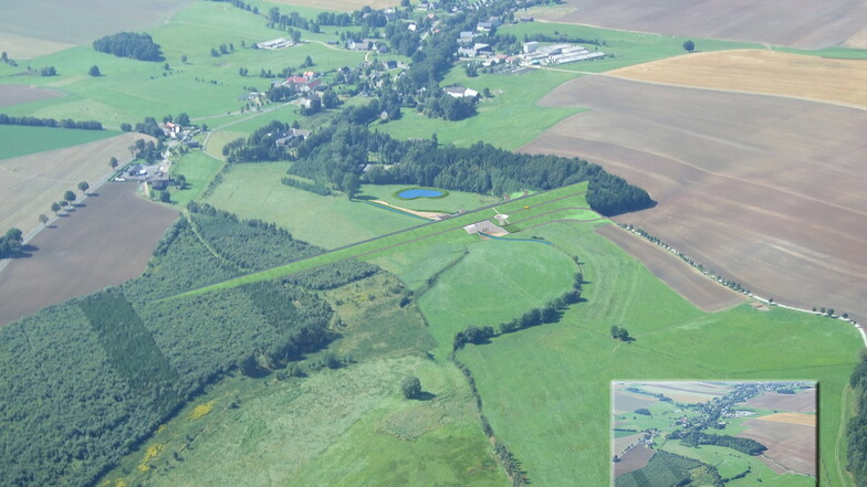 In Oberbobritzsch an der Bobritzsch ist ein Grünbecken geplant, das sich nur bei Hochwasser füllt.