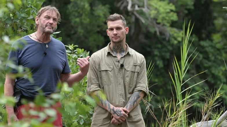 Peter Althof (l.) und Eric Stehfest mussten zusammen in die Dschungelprüfung.