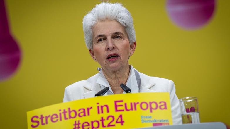 Die FDP-Politikerin Marie-Agnes Strack-Zimmermann führt ihre Partei als Spitzenkandidatin in die Europawahl im Juni.