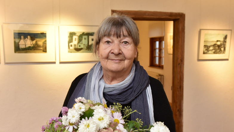 Ulla Andersson stellt ihre Grafiken und Malereien jetzt im Freitaler Einnehmerhaus aus.