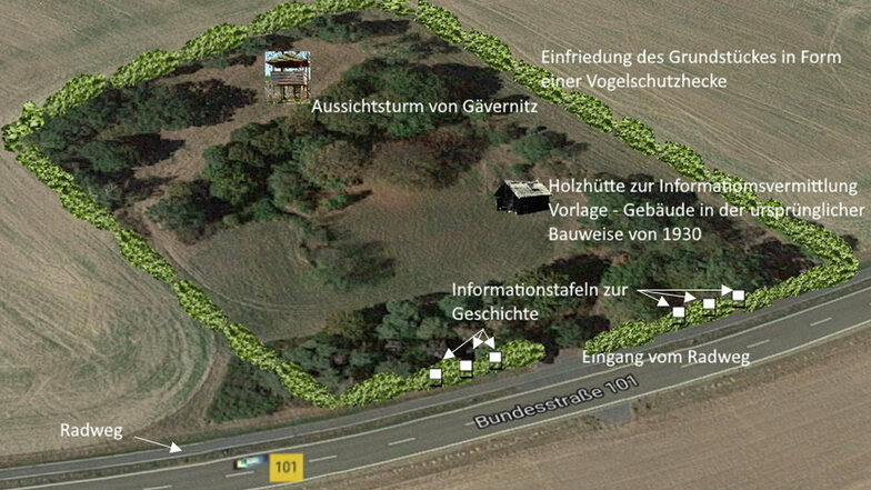 Der künftige Archäologiepark liegt verkehrsgünstig an der B 101 zwischen Großenhain und Meißen.