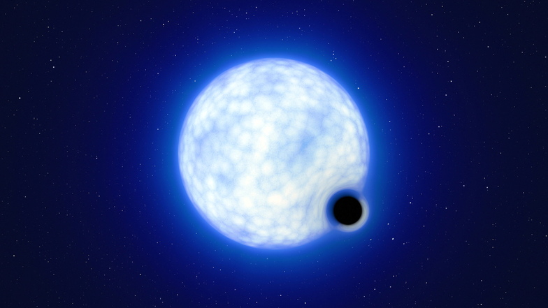Besonderes Schwarzes Loch jenseits der Milchstraße entdeckt