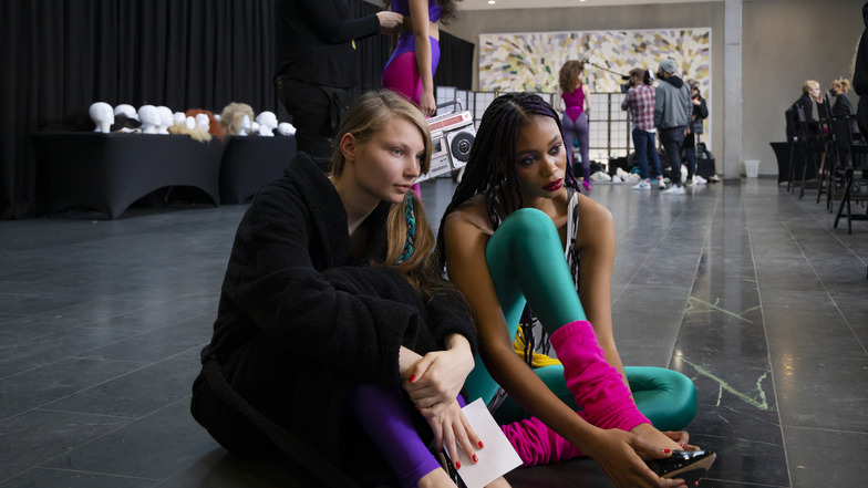 Romy mit ihrer Model-Freundin Liliana (rechts).