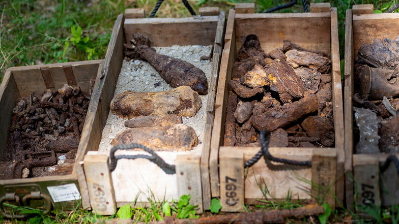 Wie hier in der Dippoldiswalder Heide werden immer noch große Mengen Munition in Sachsen gefunden.
