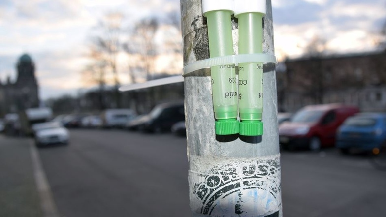 Mithilfe eines Passivsammlers wurde auch in der Bautzener Tzschirnerstraße im Februar der Stickstoffdioxid der Luft gemessen.
