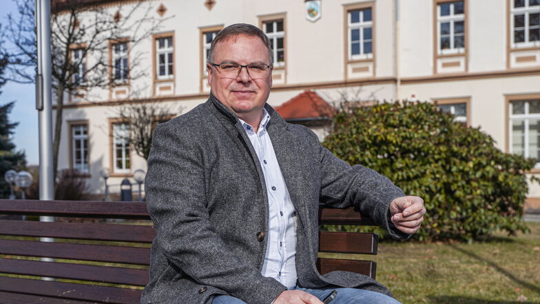 Jens Zeiler, Bürgermeister von Neukirch, kandidiert nach sieben Jahren erneut für das Amt.