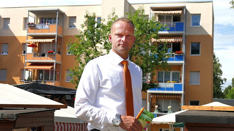Sven Viehrig ist 42 Jahre alt und seit einem guten halben Jahr Vorstand der Wohnungsgenossenschaft Fortschritt Döbeln.