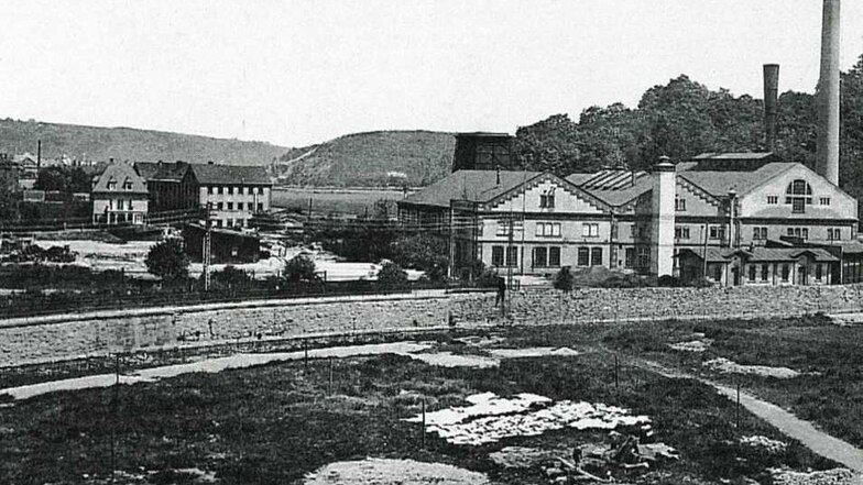 Von Rudelt 1895 maßgeblich inspiriert: Bau eines Elektrizitätswerkes am Fuße des Windberges.
