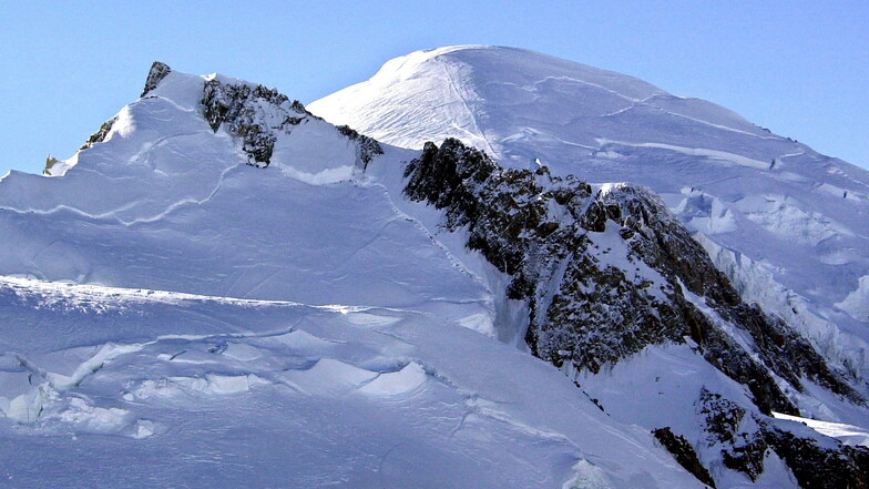 Blick auf den Mont Blanc. Die Große-Schwestern nannten ihn gern "weißer Maulwurfshügel".