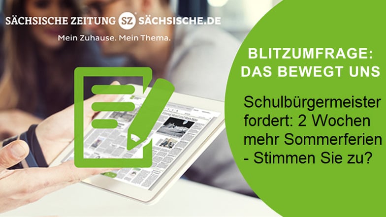 Schulbürgermeister fordert: "Wir brauchen zwei Wochen länger Sommerferien"– Was ist Ihre Meinung?