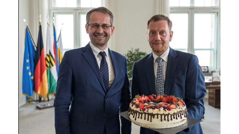 Die Produkte aus der Isergebirgsbäckerei wurden auch bei der Begegnung des Oberdirektors vom tschechischen Außenministerium, Martin Smolek, mit dem sächsischen Ministerpräsident Michael Kretschmer Anfang Mai serviert.