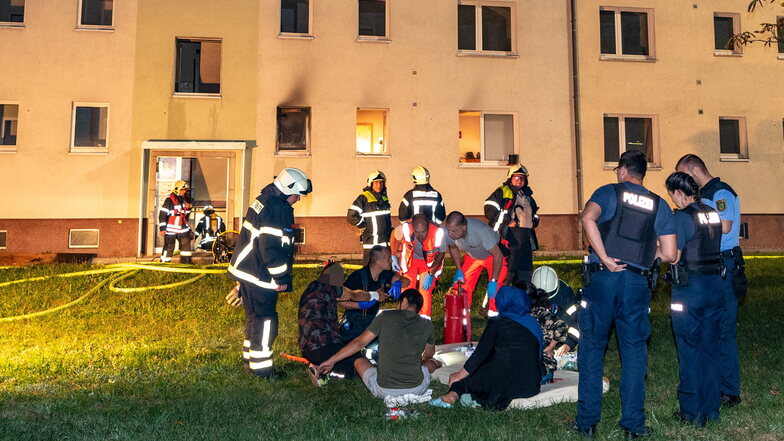 Hartha: Drei Verletzte bei Wohnungsbrand