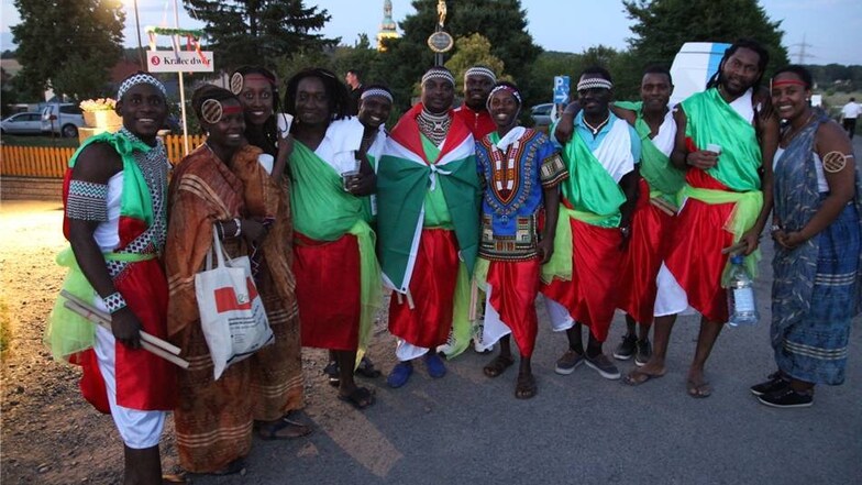 Die Tänzer aus Burundi.