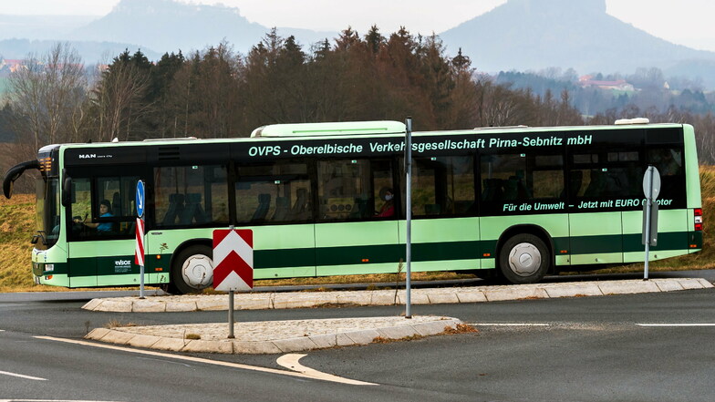 Von Altendorf zur Festung Königstein oder zu Lilienstein? Für Touristen ist das Busticket in der "Gästekarte mobil" inbegriffen.
