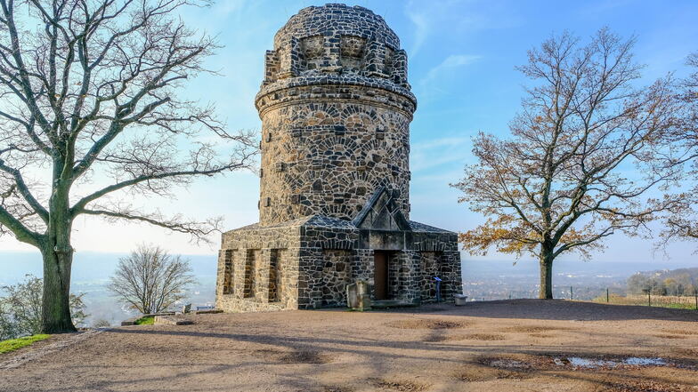 Während der kalten Jahreszeit bleibt der Bismarckturm für Besucher geschlossen.