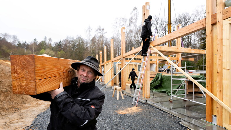 Leupoldishain: Bau am neuen Walderlebniszentrum geht weiter