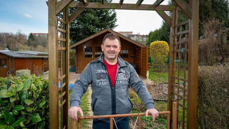 Jens Bauer ist Vorsitzender der Gartenanlage „Sonnenblick“ in Leisnig. Mit einer Website und gemeinsamen Unternehmungen versucht er, mehr Menschen für den eigenen Garten zu begeistern.