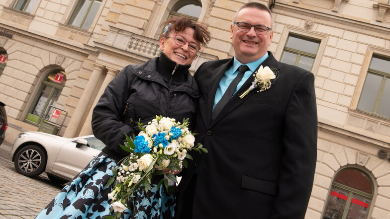 Jaqueline und Mirko Dittrich heirateten am 22.02.2022 in Großenhain. Sieben Trauungen waren angemeldet, eine konnte nicht vollzogen werden.