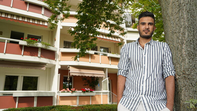 Mohammad Alhamoud lebt seit 2016 bei einer deutschen Familie in Neschwitz - und würde jetzt gern auf eigenen Füßen stehen. Dafür sucht er in Bautzen eine Wohnung. Bisher erfolglos.