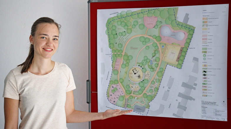 Riesa: Studentin präsentiert Entwurf fürs Ernst-Grube-Stadion