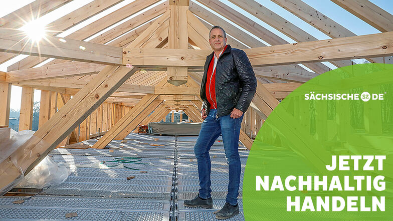 Beim Thema Nachhaltigkeit ist für den Herrnhuter Architekten Daniel Neuer noch viel Luft nach oben. Wie es geht, zeigt er unter anderem mit seinen Schulbauten in Herrnhut.