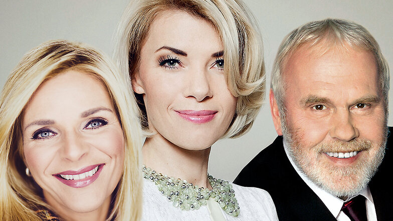 Gunther Emmerlich, Uta Bresan (l.) und Sylvie Piela werden auf der exklusiven SZ-Weihnachts-CD zu hören sein.