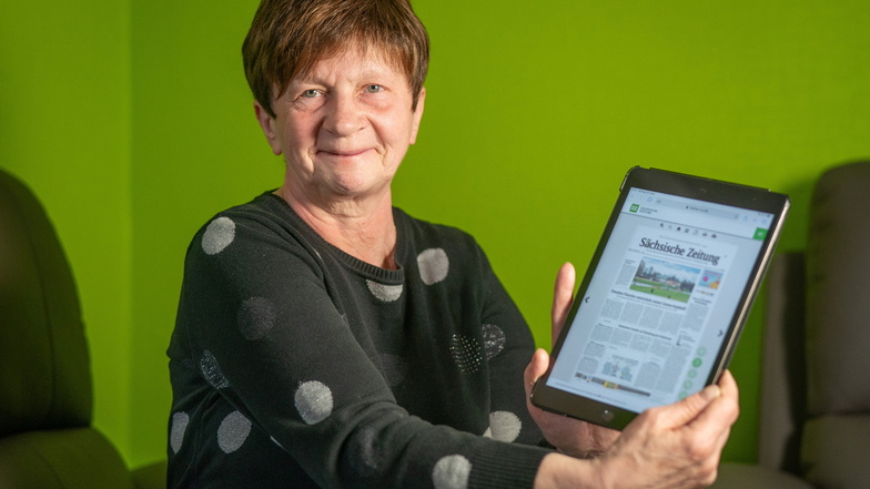 40 Jahre las Gabriele Dittrich auf Papier, dann entdeckte sie das E-Paper.